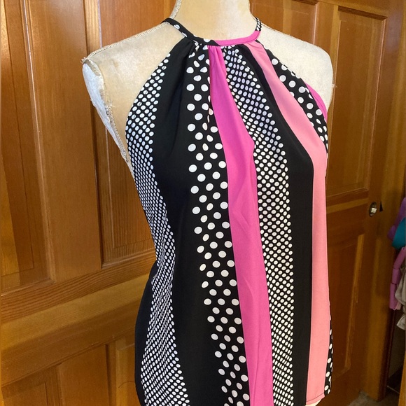 Patchwork Tank Polka Dotted Cami Top - Picture 2 of 14